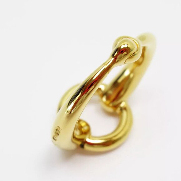 HERMES Scarf ring gold metal - Picture 3 of 6